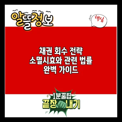 채권 회수 전략: 소멸시효와 관련 법률 완벽 가이드