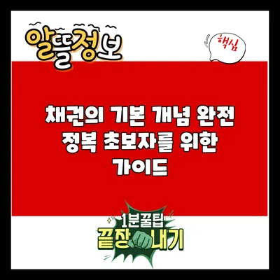채권의 기본 개념 완전 정복: 초보자를 위한 가이드